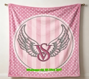 Victoria's Secret VS Wing Flannel Fleece Throw Blanket V016
